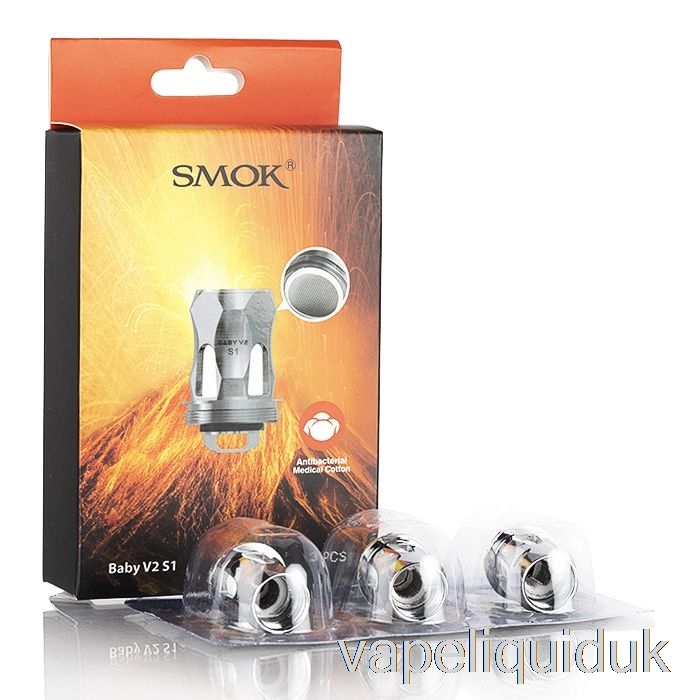 SMOK TFV8 Baby V2 Replacement Coils 0.15ohm Baby V2 S1 Single Mesh Coils Vape Juice
